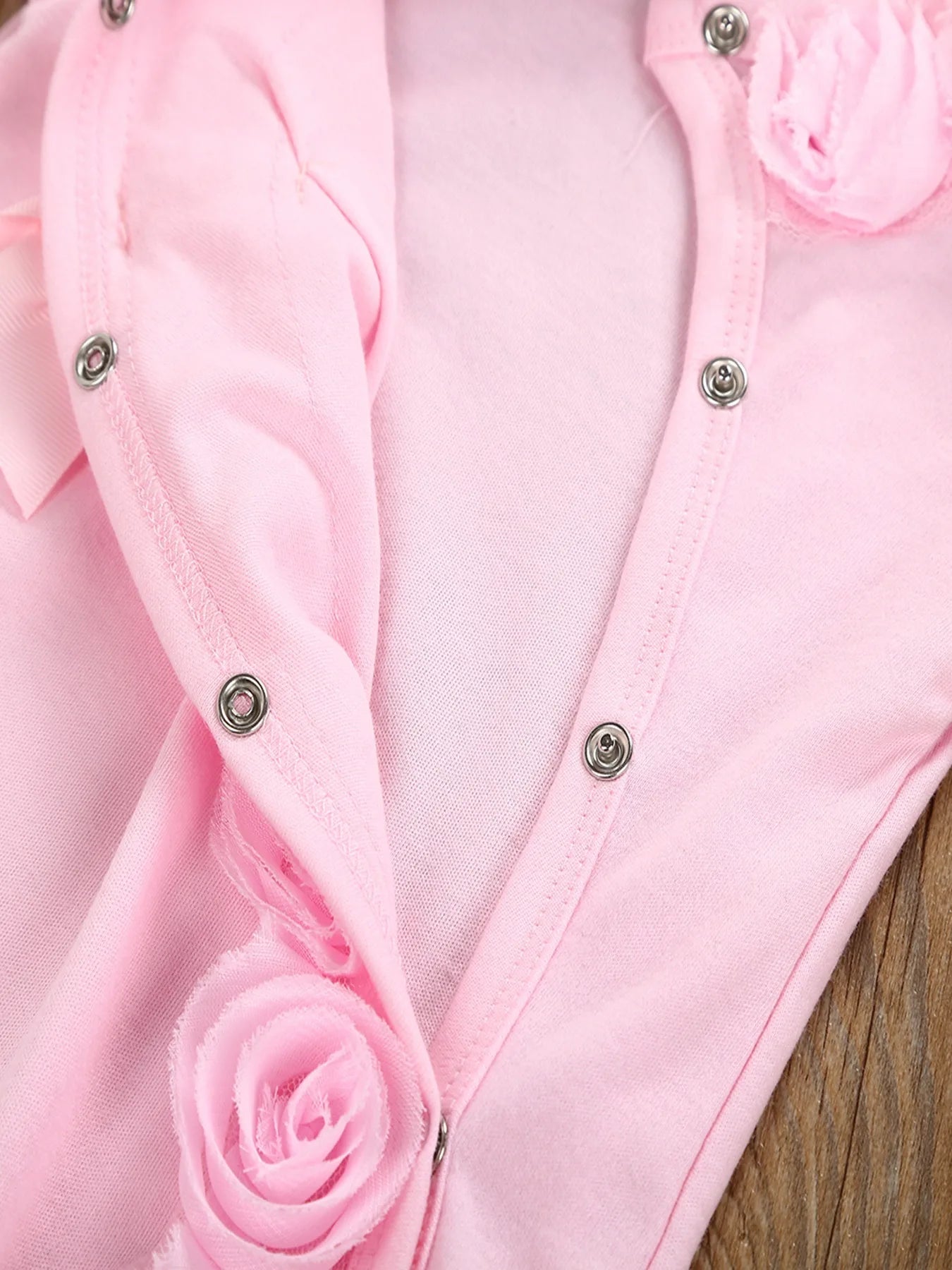 Spring Newborn Baby Girl Clothes 2pcs Long Sleeve Lace Romper & Headband Set Cotton Flower Footies Newborn Baby Girl Gift
