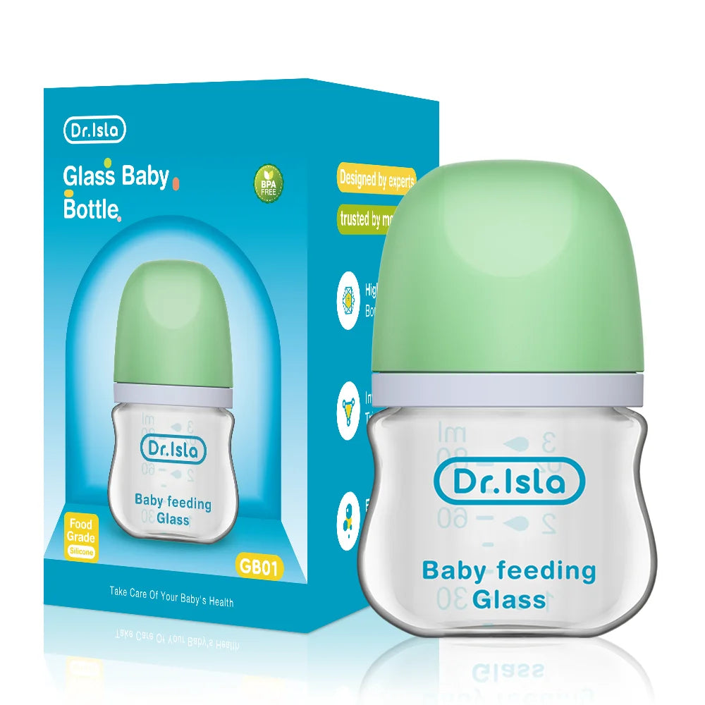 MAMIJOY 1PCS Newborn Feeding Bottles 90ML/160ML Baby Bottle Glass Bottles Anti-flatulence Milk Feeding Bottles Infant BPA free