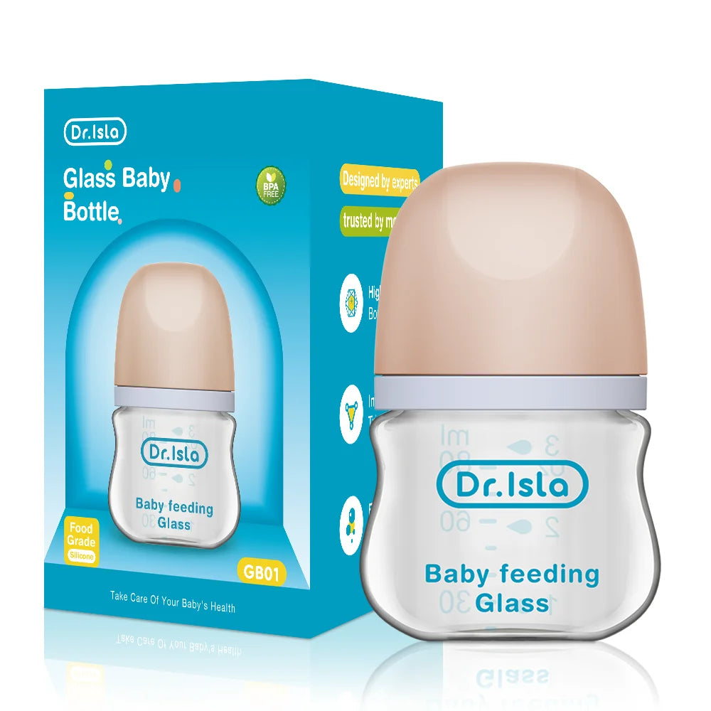 MAMIJOY 1PCS Newborn Feeding Bottles 90ML/160ML Baby Bottle Glass Bottles Anti-flatulence Milk Feeding Bottles Infant BPA free