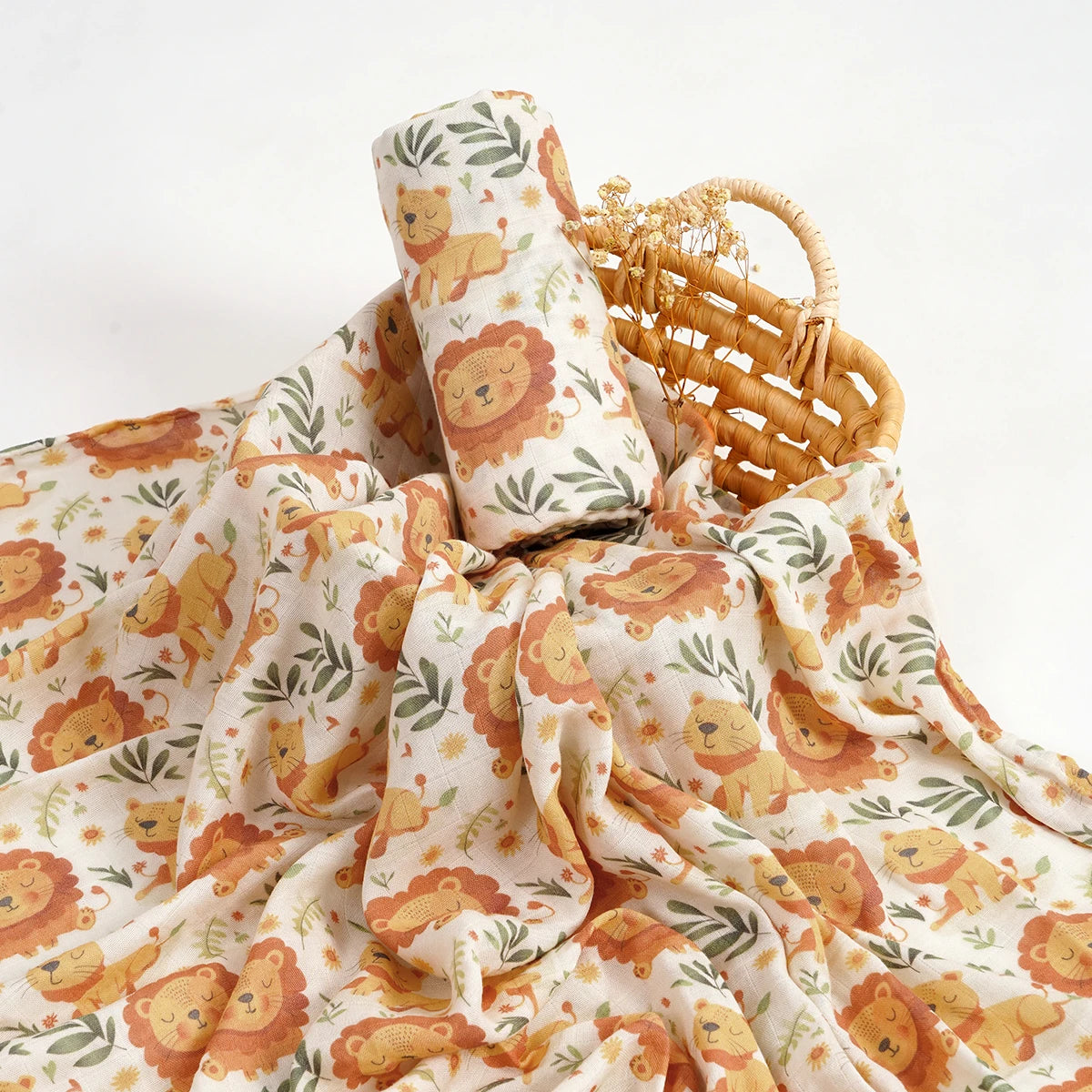 Premier Quality Bamboo Cotton Baby Muslin Swaddle Blanket Soft Newborn Wrap Infant Bath Towel Stroller Cover 120x110cm