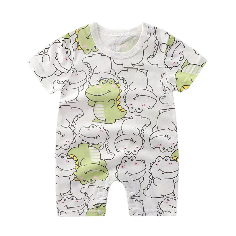 Summer Romper Baby Girls Clothes Cotton Short Sleeved Jumpsuit Newborn Baby Boy Clothes Bodysuit For Newborns