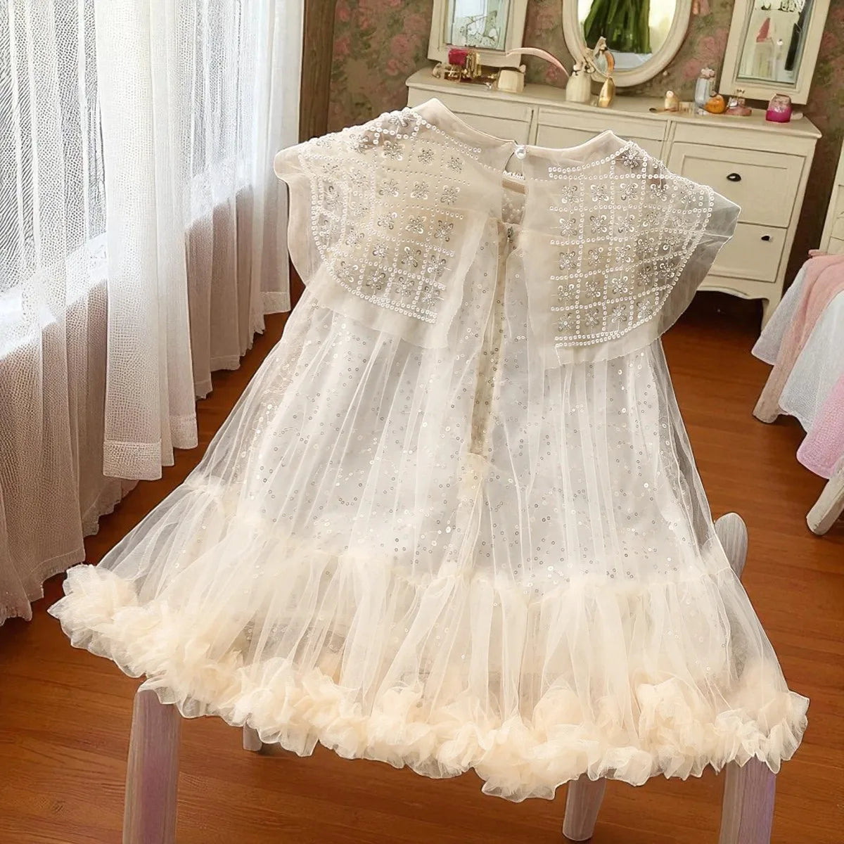New Kids Princess Tutu Dress for Girls Lace Prom Dresses Teenagers Clothes Wedding Costumes Summer Lolita Vestidos 4 6 8 10 12 Y