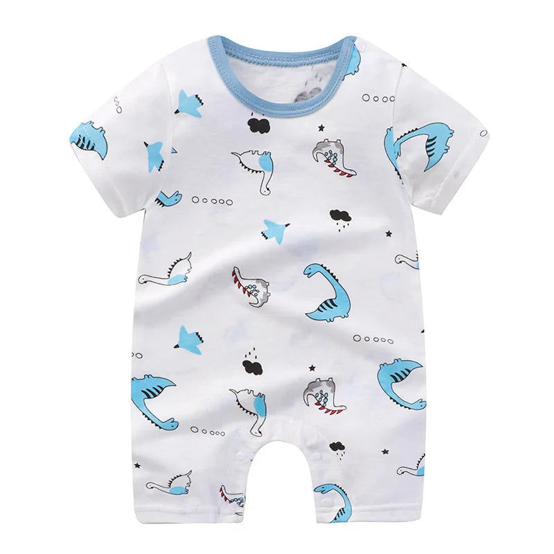 Summer Romper Baby Girls Clothes Cotton Short Sleeved Jumpsuit Newborn Baby Boy Clothes Bodysuit For Newborns