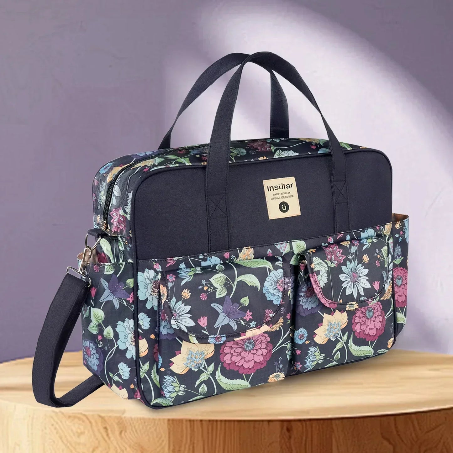 Mommy Diaper Bag For Babies LargeCapacity Organizer Waterproof Wide Opening Travel Messenger Crossbody Bag Mummy Baby Nappy Bag