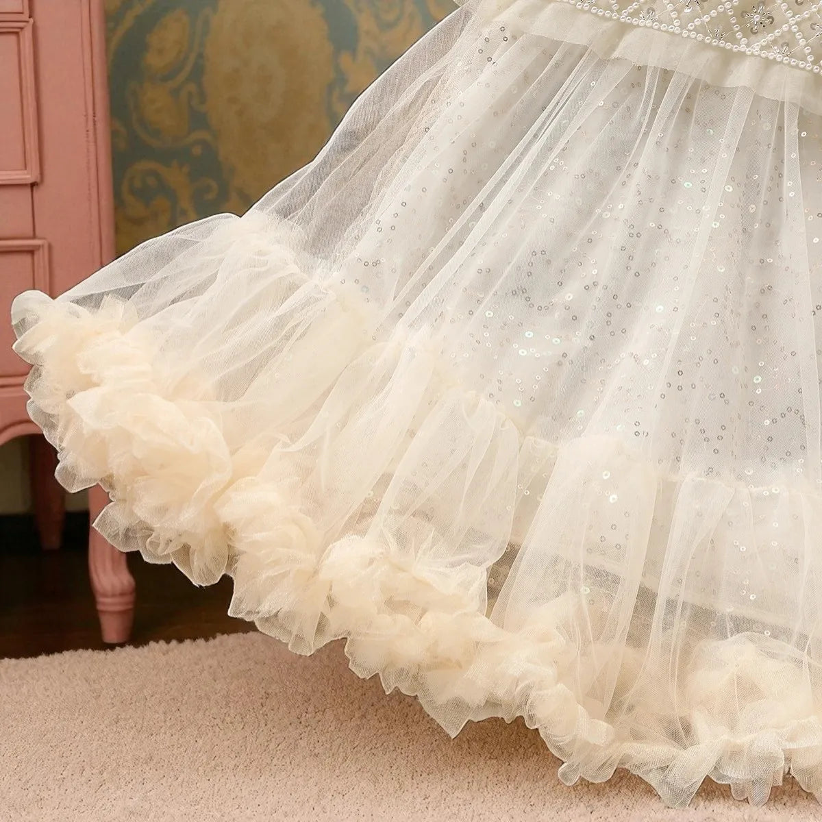 New Kids Princess Tutu Dress for Girls Lace Prom Dresses Teenagers Clothes Wedding Costumes Summer Lolita Vestidos 4 6 8 10 12 Y