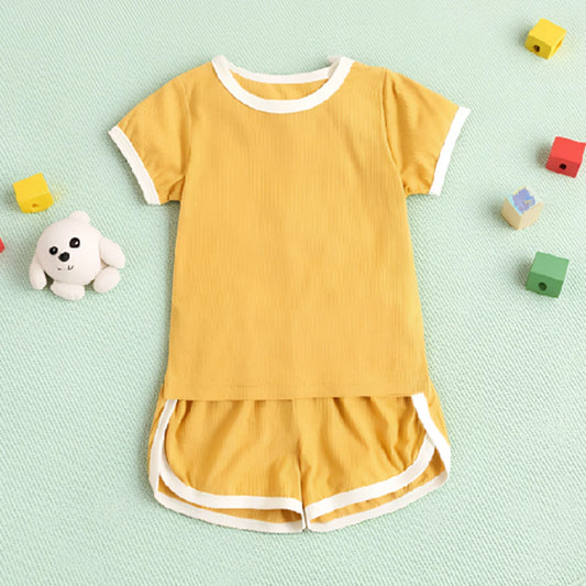 Toddlers Boys Girls Shirts + Shorts Clothing Sets Sport Kids Short Sleeve 2Pcs