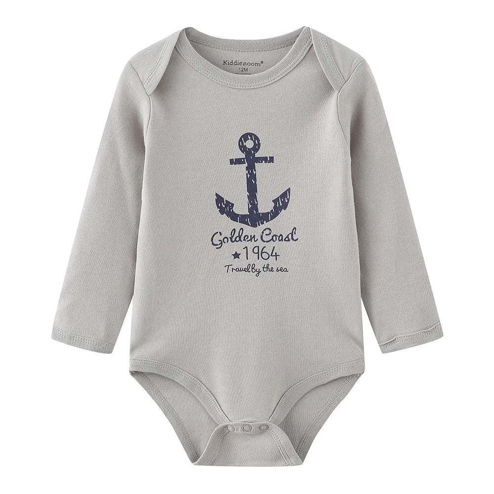 Newborn Fall Clothes Baby Boy Jumpsuit Cartoon Print Infant Bodysuit 0-24 Months Girl Toddler Romper Wholesale Cheap Stuff