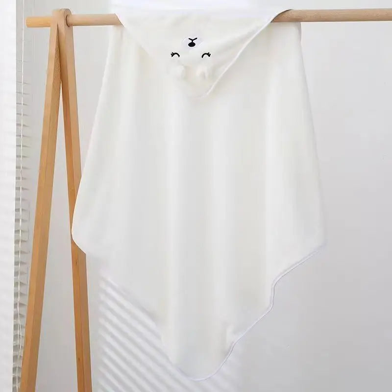 Baby Animal-Shaped Bathrobe, Quick-Absorbing Soft Hooded Bath Towel, Baby Wrap Blanket, Suitable for Bathroom, Beach, and Multiple Bathing Scenarios, a Holiday Gift for Children