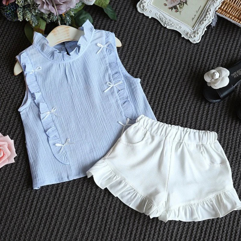 Toddler Girl Summer Clothing Set Baby Girls Printed T-shirt + Short Pants Outfit Infant Kids' Fashion Clothes 0-5 Years