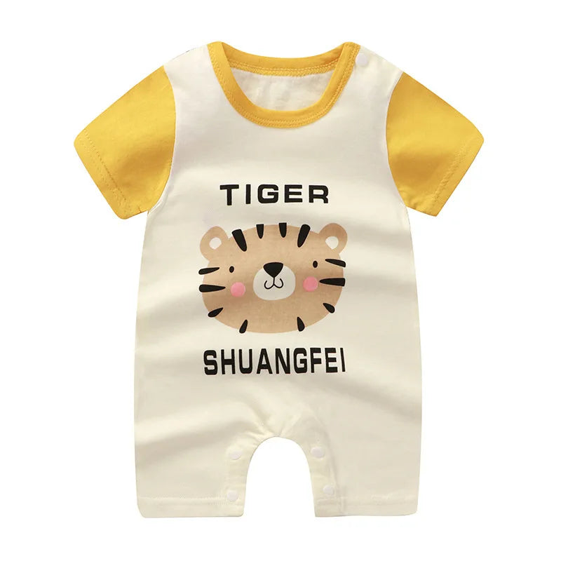 Summer Romper Baby Girls Clothes Cotton Short Sleeved Jumpsuit Newborn Baby Boy Clothes Bodysuit For Newborns