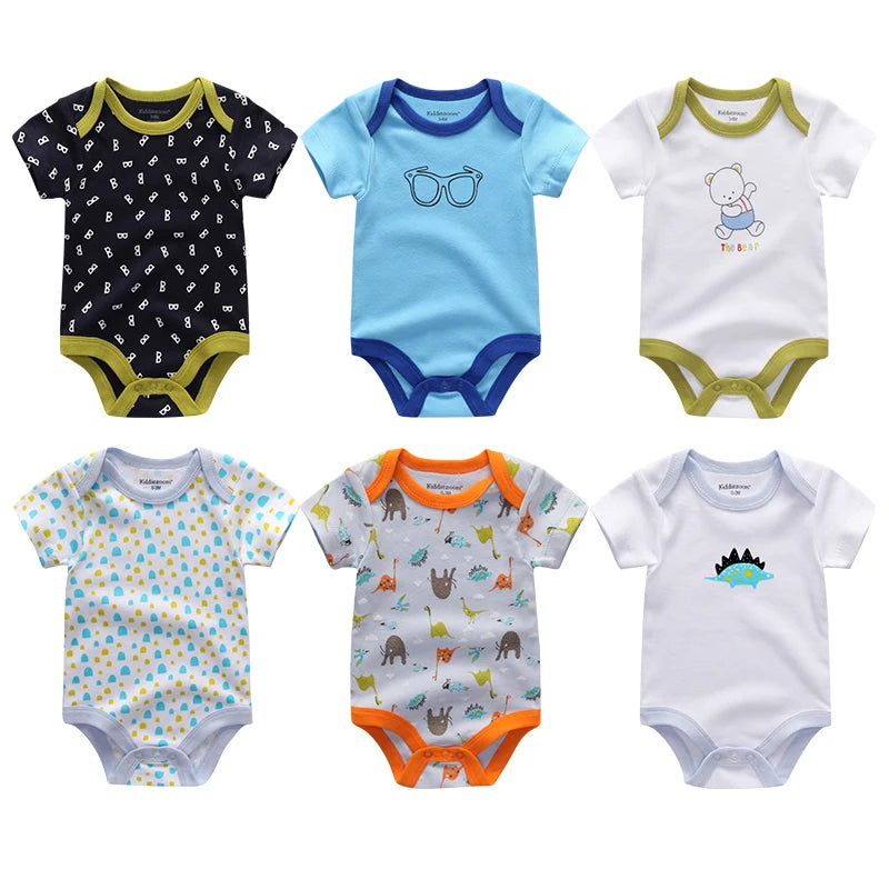 Newborn Fall Clothes Baby Boy Jumpsuit Cartoon Print Infant Bodysuit 0-24 Months Girl Toddler Romper Wholesale Cheap Stuff