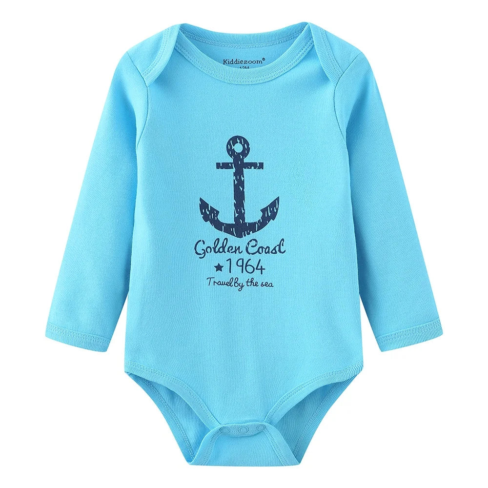 Newborn Fall Clothes Baby Boy Jumpsuit Cartoon Print Infant Bodysuit 0-24 Months Girl Toddler Romper Wholesale Cheap Stuff