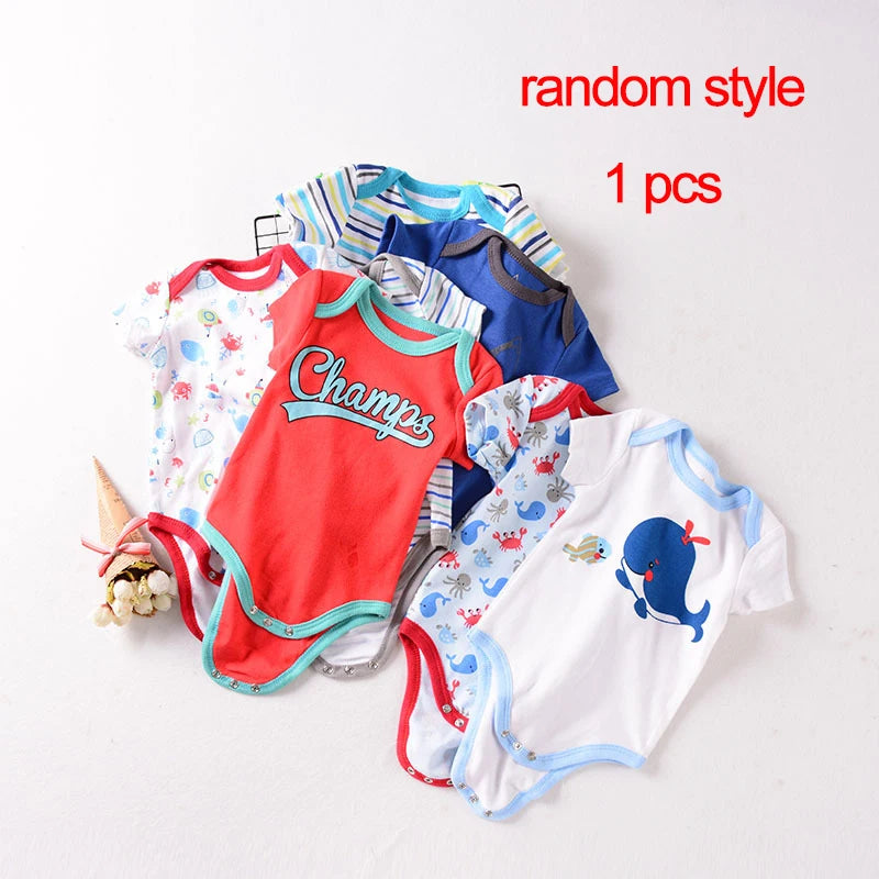 Newborn Fall Clothes Baby Boy Jumpsuit Cartoon Print Infant Bodysuit 0-24 Months Girl Toddler Romper Wholesale Cheap Stuff