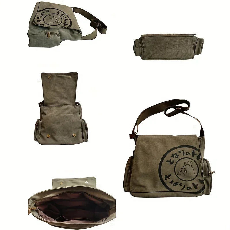 Women's Canvas Shoulder Bag Large Capacity Crossbody Bag