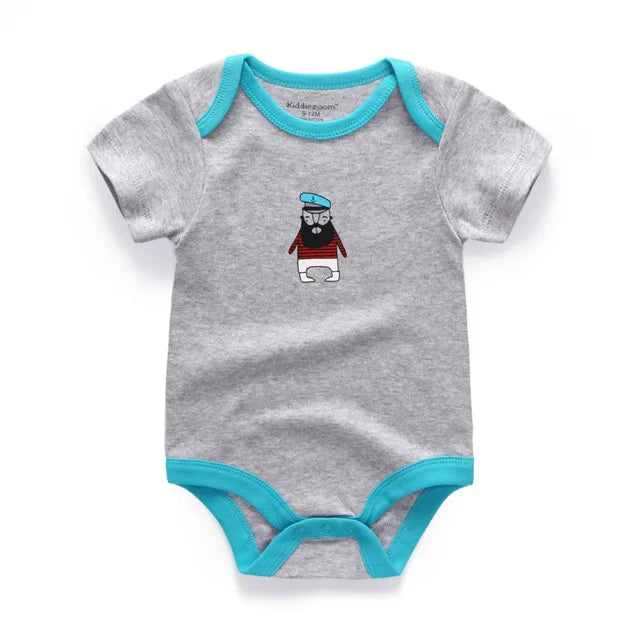 Newborn Fall Clothes Baby Boy Jumpsuit Cartoon Print Infant Bodysuit 0-24 Months Girl Toddler Romper Wholesale Cheap Stuff