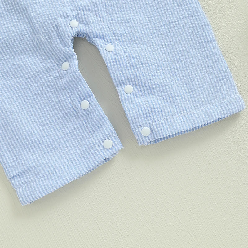 Baby Boys Birthday Jumpsuits Toddler Sleeveless Round Neck Cupcake Embroidery Loose Rompers Newborn Playsuits Summer Clothes